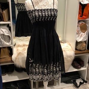 Black and sequins sun dress